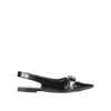 Givenchy Voyou Slingback Ballerina Flat With Pointed Toe In Black