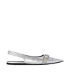 Givenchy Voyou Pointed Toe Slingback Flat In White