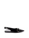 Givenchy Voyou Slingback Ballerina Flat With Pointed Toe In Black