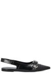Givenchy Voyou Slingback Ballerina Flat With Pointed Toe In Black