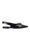 Givenchy Voyou Slingback Ballerina Flat With Pointed Toe In Black