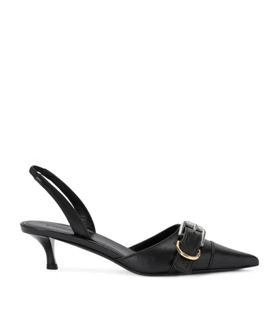 Givenchy Voyou 45 Leather Slingback Pumps In Black