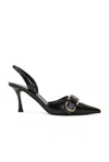 Givenchy Voyou 45mm Slingback Sandals In Black