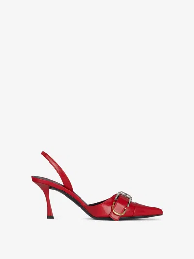 GIVENCHY VOYOU SLINGBACKS IN LEATHER