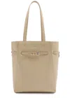 Givenchy Voyou Small Leather Tote In Beige