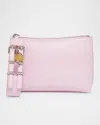 Givenchy Voyou Small Pouch Bag In Leather With Buckle And Heart Lock Wristlet In Voyou Small Pouch