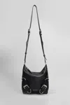 Givenchy Small Voyou Crossbody Bag In Grained Leather In Black