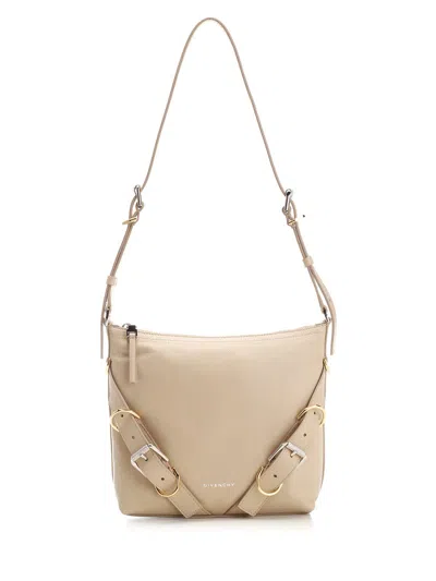 Givenchy Voyou Small Shoulder Bag In Natural Beige
