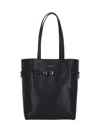 Givenchy Small Voyou Calf Leather Tote Bag In Black  