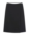 Givenchy Rebellious Wrap Skirt With Belted Waist In Black