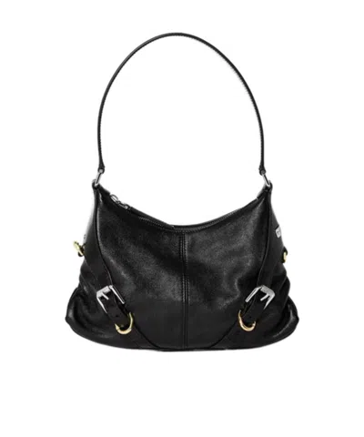 Givenchy Voyou Top Zip Shoulder Bag In Black