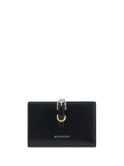 Givenchy Voyou Bifold Wallet In Tumbled Leather In Black