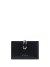 Givenchy Voyou Bifold Wallet In Tumbled Leather In Black
