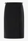 Givenchy Rebellious Wrap Skirt With Belted Waist