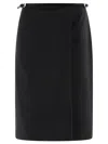Givenchy Rebellious Wrap Skirt With Belted Waist