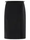 Givenchy Voyou Wrap Skirt In Black