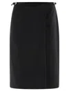 Givenchy Voyou Wrap Skirt In Black