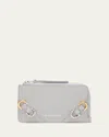 Givenchy Gray Voyou Zipped Card Holder In Black