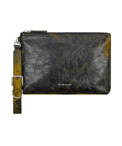 Givenchy Voyou Zipper Clutch In Black
