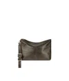 Givenchy Voyou Zipper Clutch In Green