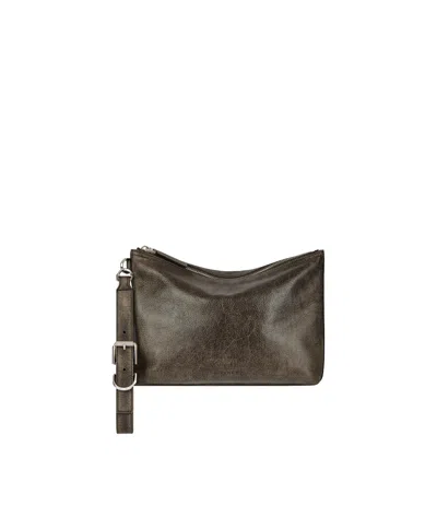 Givenchy Voyou Zipper Clutch In Green