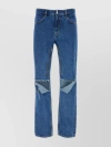 GIVENCHY WAIST BELTED STRAIGHT LEG DENIM TROUSERS