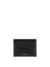 Givenchy Logo Glossed Leather Card Holder In Black
