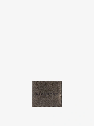 Givenchy Wallet In Crackled Leather In Multicolor