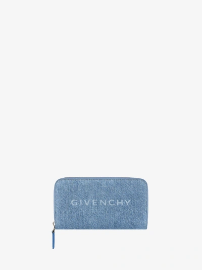 Givenchy Wallet In Denim In Blue