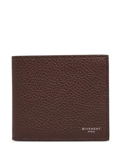 Givenchy Wallet In Grained Leather In Brown