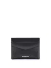 Givenchy Textured Leather Card Holder In Black