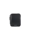 Givenchy Slim Textured Compact Wallets In Black