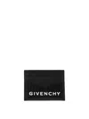 Givenchy 4g Logo-print Leather Cardholder With Card Slots In Black