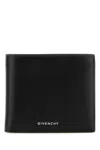 Givenchy Bifold Wallet In Black Leather Wallets Black In Black