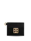 Givenchy 4g Card Holder In Box Leather In Black