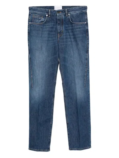 GIVENCHY WASHED DENIM STRAIGHT JEANS