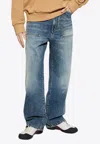Givenchy Washed Straight-leg Jeans In Blue