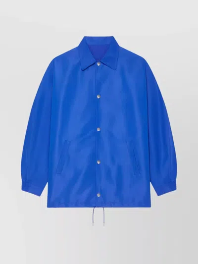 GIVENCHY WATERPROOF NYLON JACKET FEATURING POINTED COLLAR