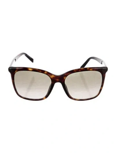Pre-owned Givenchy Wayfarer Gradient Sunglasses In Brown/clear