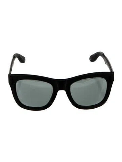 Pre-owned Givenchy Wayfarer Mirrored Sunglasses In Black
