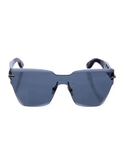 Pre-owned Givenchy Wayfarer Tinted Sunglasses In Black