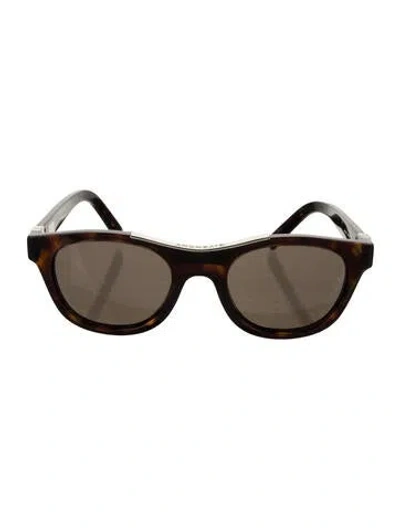 Pre-owned Givenchy Wayfarer Tinted Sunglasses In Black