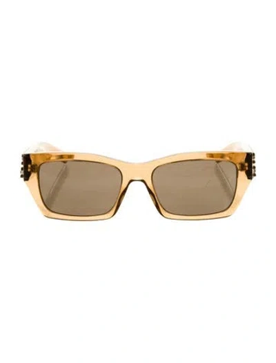 Pre-owned Givenchy Wayfarer Tinted Sunglasses In Brown