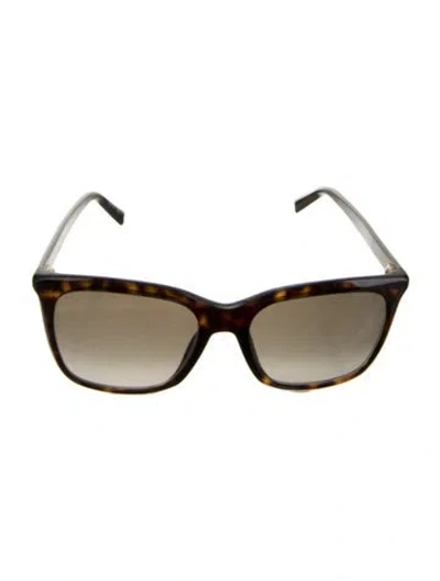 Pre-owned Givenchy Wayfarer Tinted Sunglasses In Brown