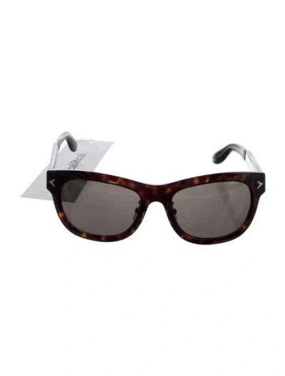 Pre-owned Givenchy Wayfarer Tinted Sunglasses In Brown