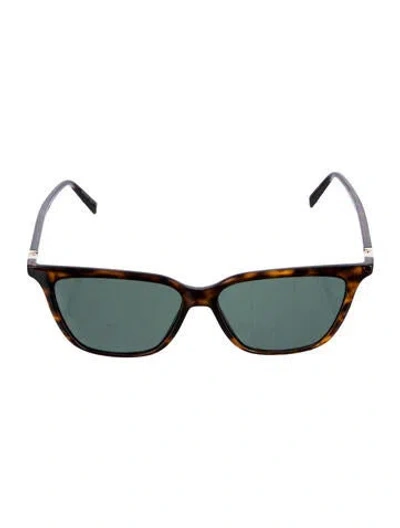 Pre-owned Givenchy Wayfarer Tinted Sunglasses In Brown