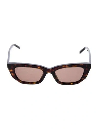Pre-owned Givenchy Wayfarer Tinted Sunglasses In Brown