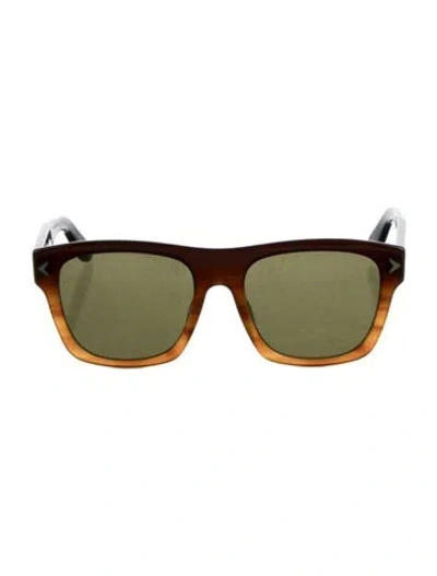 Pre-owned Givenchy Wayfarer Tinted Sunglasses In Brown