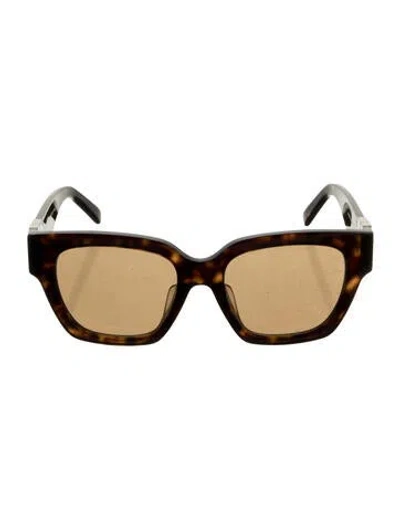 Pre-owned Givenchy Wayfarer Tinted Sunglasses In Brown