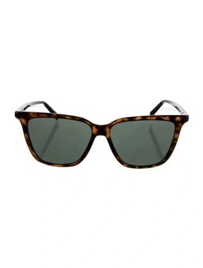 Pre-owned Givenchy Wayfarer Tinted Sunglasses In Brown